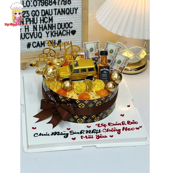 Bánh bông lan trứng muối tặng chồng -bánh kem ngon tân phú