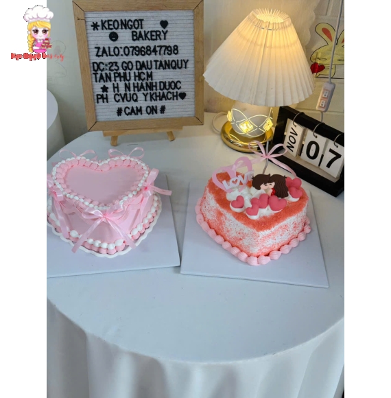 Bánh kem trái tim siêu hot tại Tân Phú