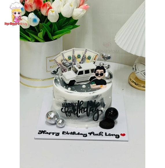 Bánh kem rút tiền tặng nam mẫu hot tặng anh yêu