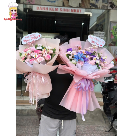 Mẫu hoa sáp thơm hot giao quận 1