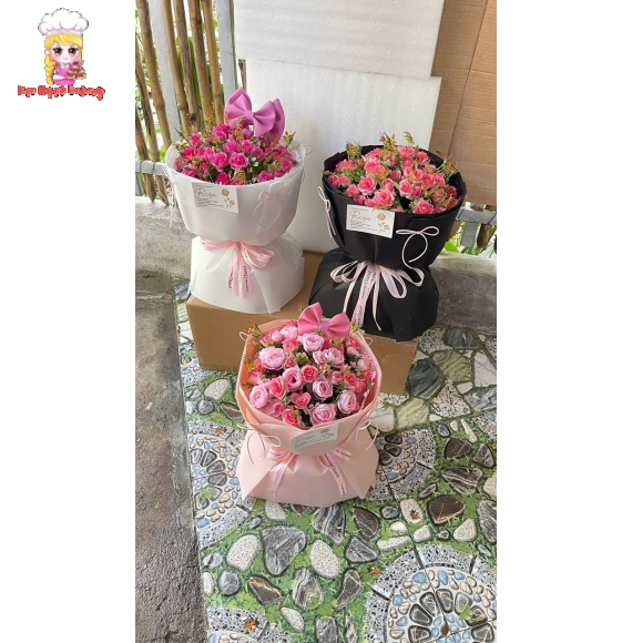 Bó hoa tươi chúc mừng mẫu hot tại Tphcm