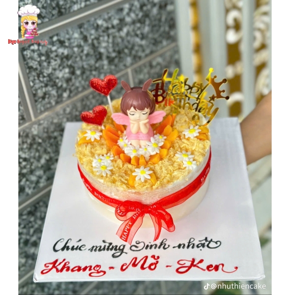 Bánh bông lan trứng muối tặng hội bạn thân