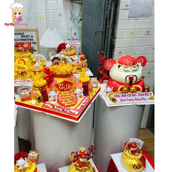 Bánh Kem Khai Trương Thiết Kế Cao Cấp