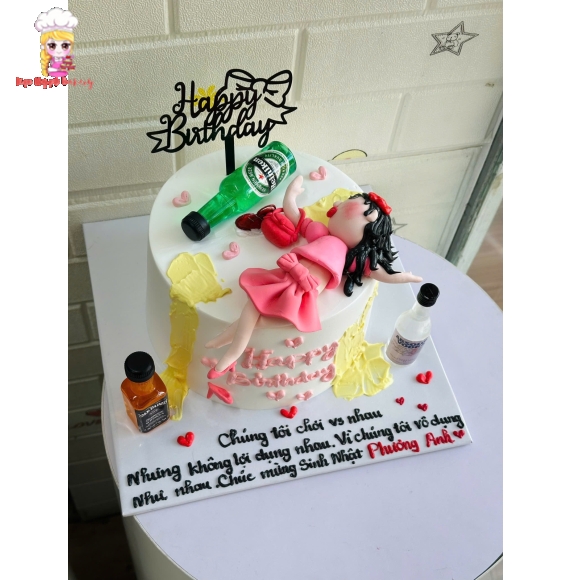 Mẫu bánh kem nhây bựa tặng hội bạn thân