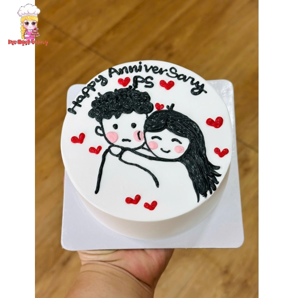 Mẫu bánh kem dành cho cặp đôi siêu hot