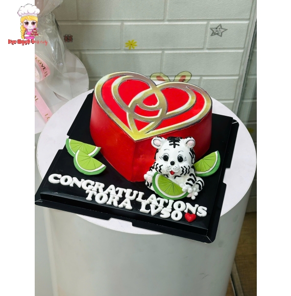 Bánh kem tạo hình dành cho idol live tik tok lên cấp 50 hot tại Kẹo Ngọt