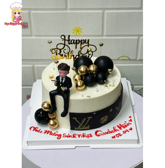 Mẫu bánh kem sang trọng dành tặng các bạn nam 2026