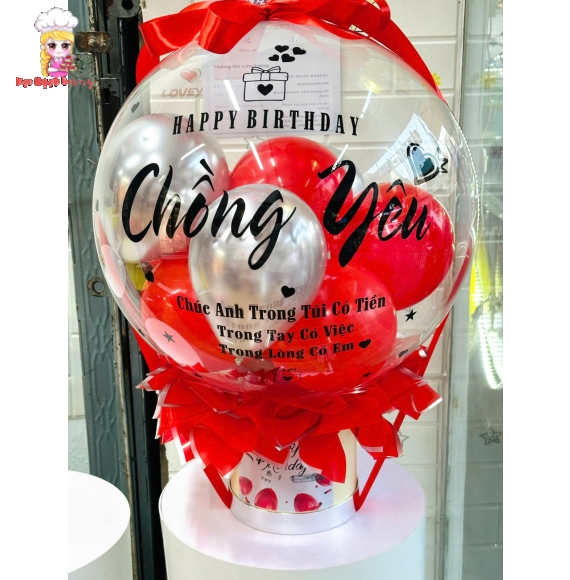 Bóng bay rút tiền tặng chồng yêu siêu hot