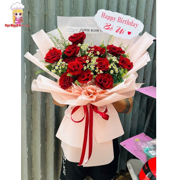 Bó hoa tươi chúc mừng sinh nhật mẹ yêu