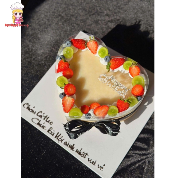 Bánh kem rau câu mẫu bánh trái tim
