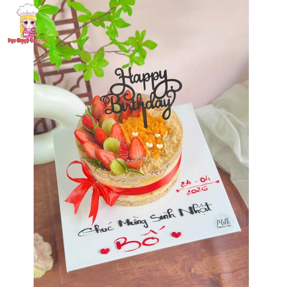Bánh bông lan tặng sinh nhật bố 