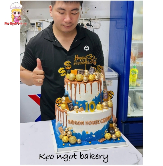 Mẫu bánh kem tặng các bạn nam theo yêu cầu 